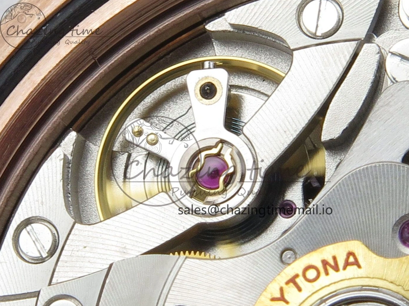 MiroTime 0130 WeatherProof Daytona 126505 RG Clean 1:1 Best Edition RG Champagne Stick Dial on RG Bracelet Super Clone DD 248